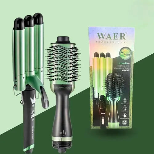 Combo Pinza Sirena Y Cepillo Secador Zo